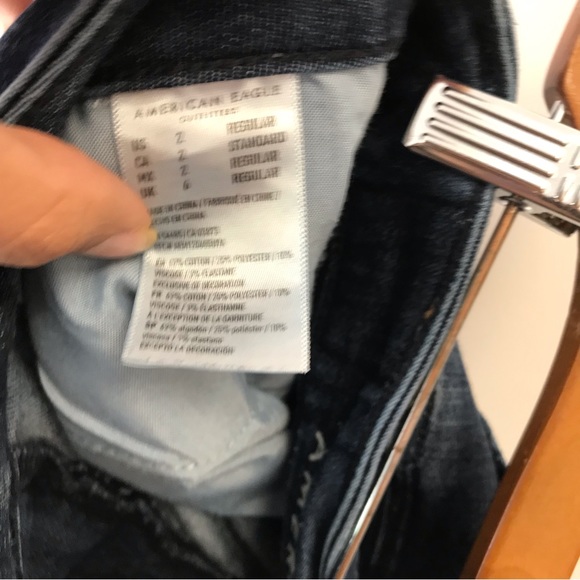 AMERICAN EAGLE OUTFITTERS Highest rise jegging dark blue jeana - Picture 5 of 5